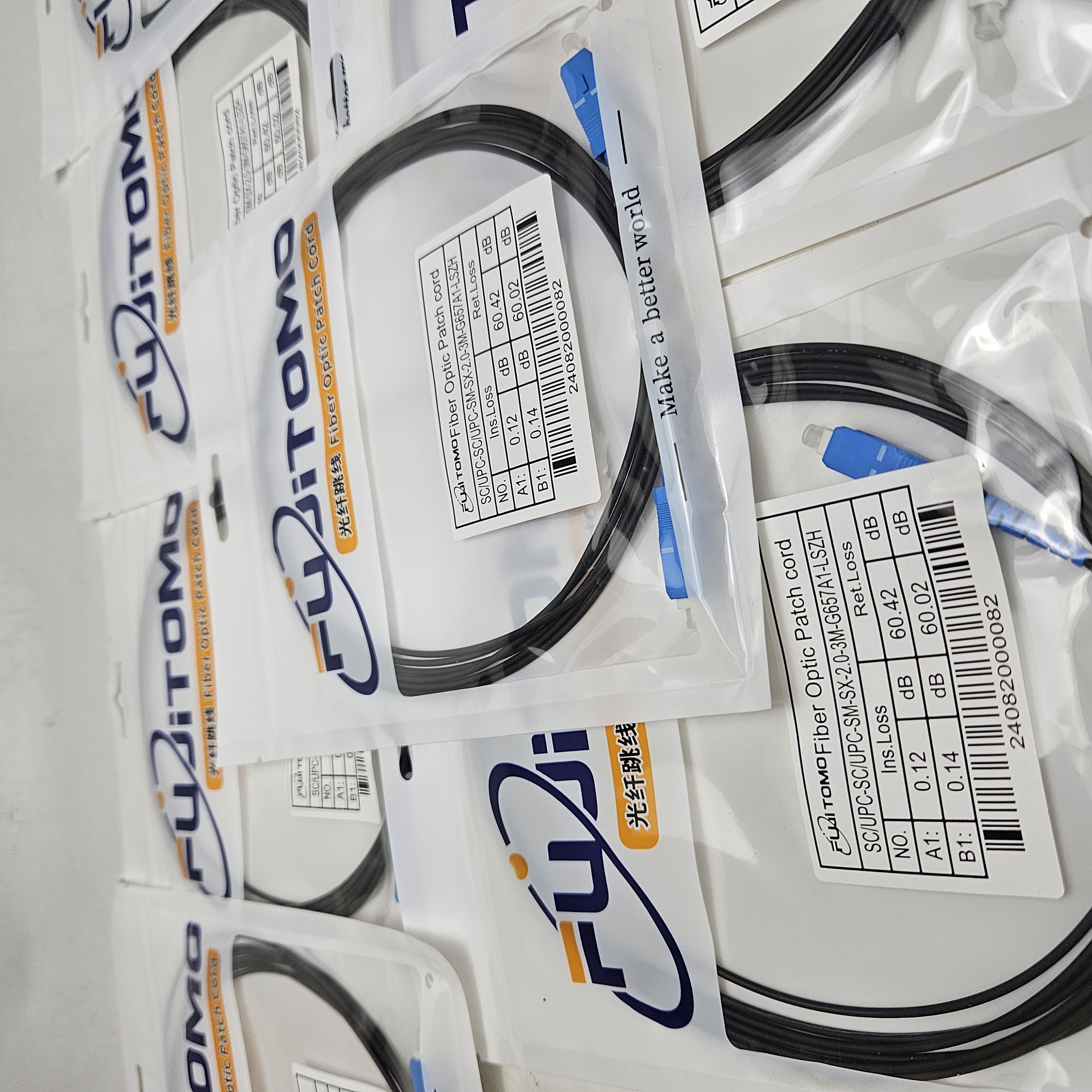 Patchord black fujitomo 3m black